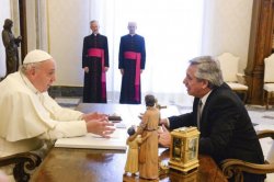 Alberto Fernández de su reunió con el papa Francisco