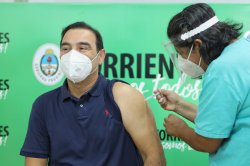 Valdés recibió la segunda dosis de la vacuna contra el coronavirus