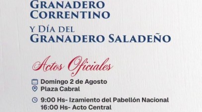 Saladas será sede central del primer Día Provincial del Granadero Correntino